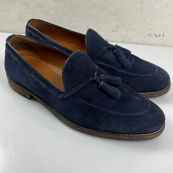 HOT Blue Suede Loafers Zara Blue Loafers Zara Man Blue Suede